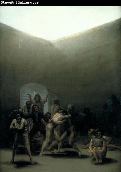 Francisco de Goya Courtyard with Lunatics or Yard with Madmen